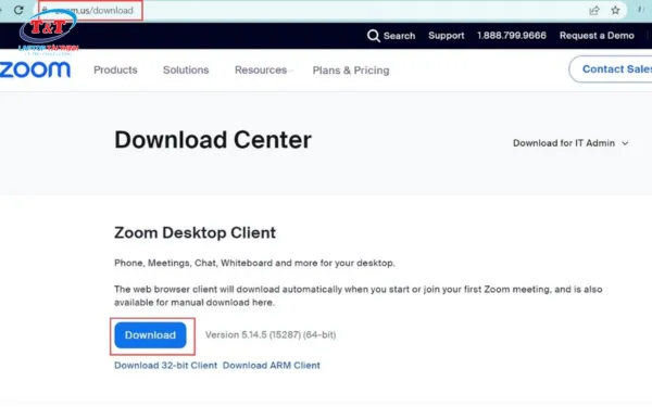 Cách tải Zoom về máy tính xách tay từ website chính thức