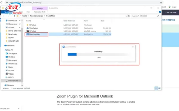 Mở file cài đặt trong cách tải Zoom về laptop