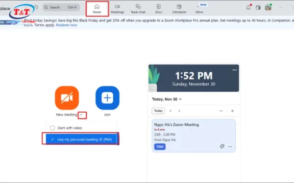 Cách sử dụng Zoom để tạo cuộc họp trên máy tính xách tay
