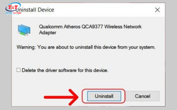 Cài đặt lại Driver Wifi