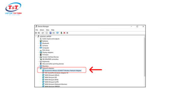 Cài đặt lại Wireless Network Adapter Driver